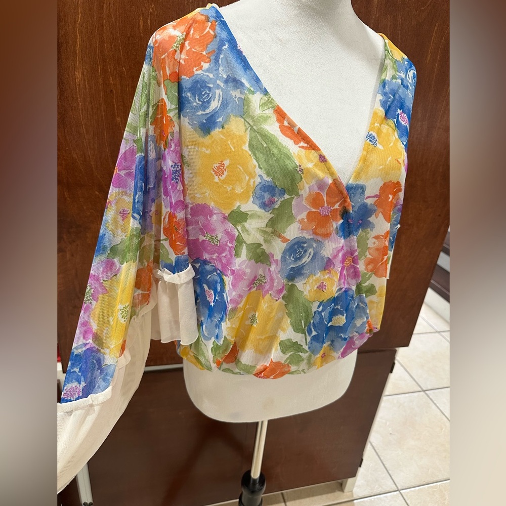 Floral Multicolor Women's Top